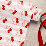 Papel De Presente Papel de enrolamento cor-de-rosa da Cherry Coquett<br><div class="desc">Papel de enrolamento cor-de-rosa da Cherry Coquette</div>