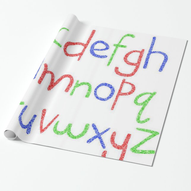 Papel De Presente Papel de enrolamento da Abc (Desenrolado)