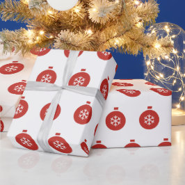 Papel De Presente Papel de enrolamento da bola de Natal