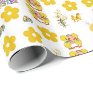 Papel De Presente Papel de enrolamento da páscoa