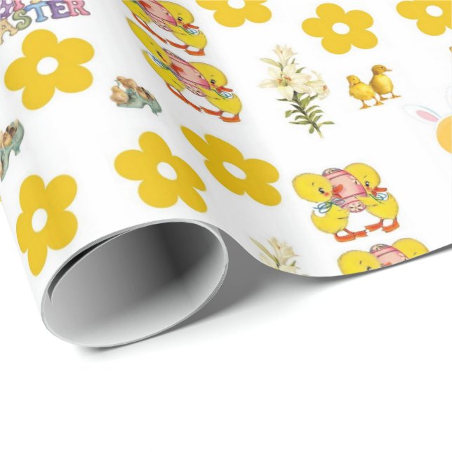 Papel De Presente Papel de enrolamento da páscoa (Ponta do rolo)