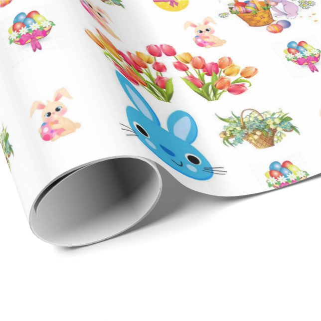 Papel De Presente Papel de enrolamento da páscoa (Ponta do rolo)