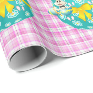 Papel De Presente Papel de enrolamento da páscoa