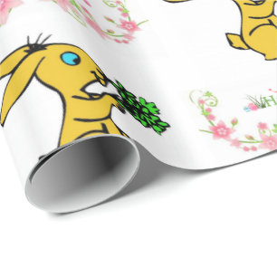 Papel De Presente Papel de enrolamento da páscoa