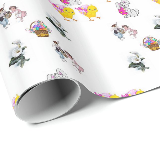 Papel De Presente Papel de enrolamento da páscoa (Ponta do rolo)