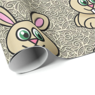 Papel De Presente Papel de enrolamento da páscoa