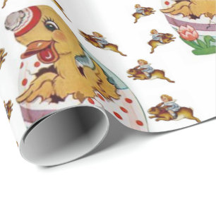 Papel De Presente Papel de enrolamento da páscoa