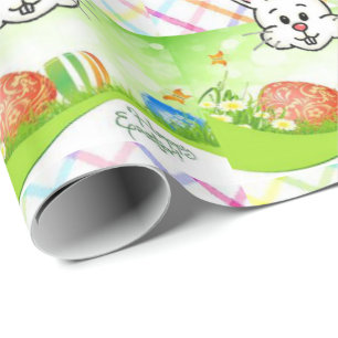 Papel De Presente Papel de enrolamento da páscoa