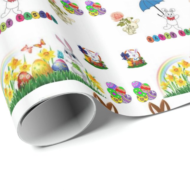 Papel De Presente Papel de enrolamento da páscoa (Ponta do rolo)