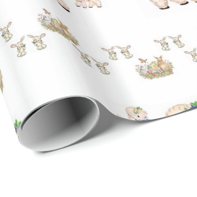 Papel De Presente Papel de enrolamento da páscoa (Ponta do rolo)