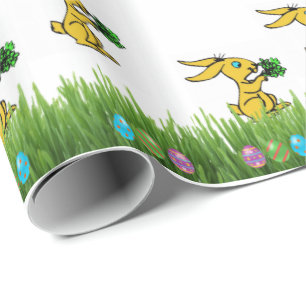 Papel De Presente Papel de enrolamento da páscoa