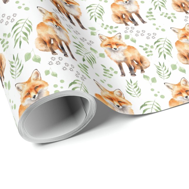 Papel De Presente Papel de enrolamento da raposa (Ponta do rolo)