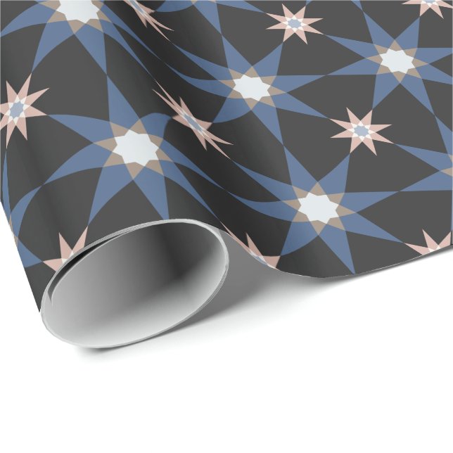 Papel De Presente Papel de enrolamento das estrelas do céu escuro (Ponta do rolo)