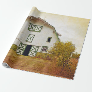 Papel De Presente Papel de enrolamento de 60 lb Cilindro sunset Barn