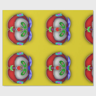 Papel De Presente Papel de enrolamento de Abstrato de padrão único