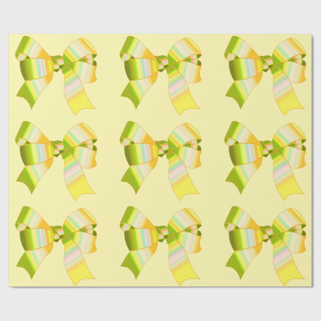 Papel De Presente Papel de enrolamento de Arcos amarelos (Aberto)