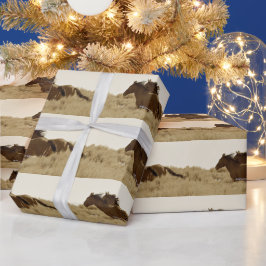 Papel De Presente Papel de enrolamento de cavalos selvagens