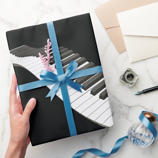 Papel De Presente Papel de enrolamento de chaves de piano (Criador carregado)
