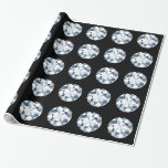 Papel De Presente Papel de enrolamento de diamantes<br><div class="desc">Papel de embrulho de rocha de diamante branco grande. Diamantes brilhantes adoram este papel de embrulho e perfeitos para casamentos,  dia de os namorados ou talvez como um presente de aniversário de diamante. Personalize todas as cores on-line da embalagem do diamante em segundo plano.</div>