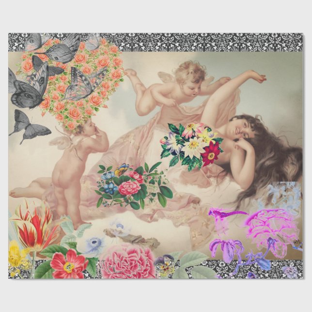 Papel De Presente Papel de enrolamento de dias de os namorados e ané (Aberto)