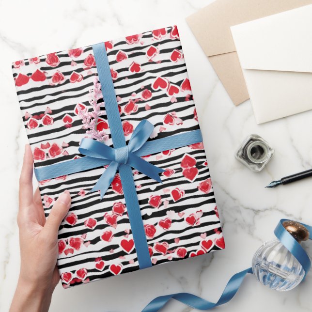 Papel De Presente Papel de enrolamento de Dias de os namorados Wild  (Presentear)