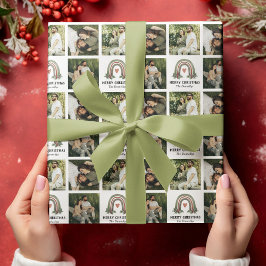 Papel De Presente Papel de enrolamento de fotos do Boho Rainbow