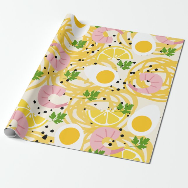 Papel De Presente Papel de enrolamento de marinheiros-cúteos (Desenrolado)