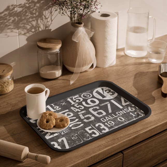 Papel De Presente Papel de enrolamento de números de vinhetas para d (This is a mockup, your design may appear larger or smaller on your decoupage item depending on size)