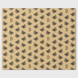 Papel De Presente Papel de enrolamento de patos