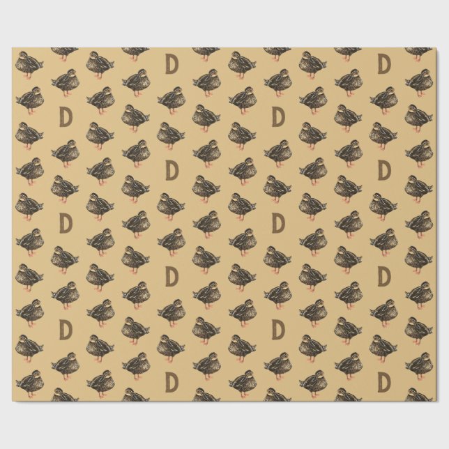 Papel De Presente Papel de enrolamento de patos (Barra)