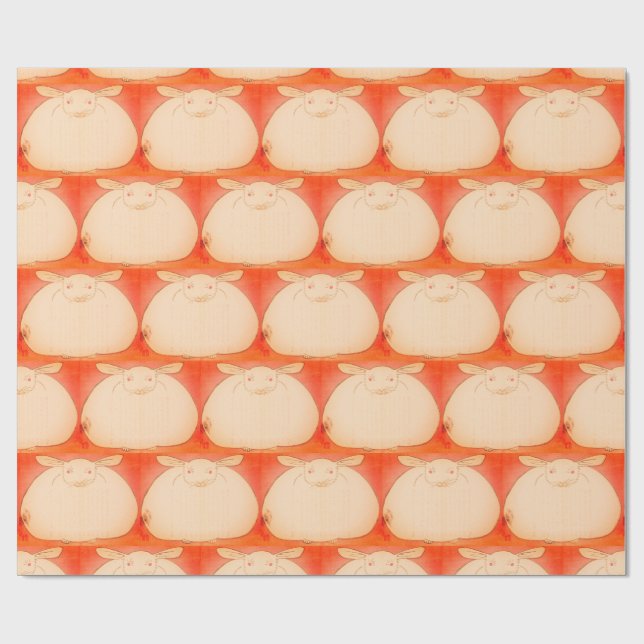 Papel De Presente Papel de enrolamento de pedras de gordura em japon (Aberto)