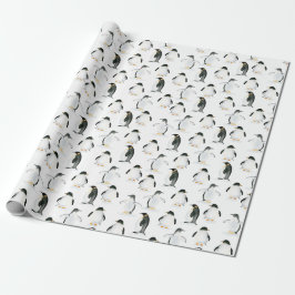 Papel De Presente Papel de enrolamento de pinguins
