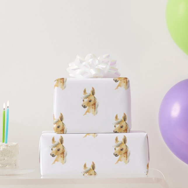 Papel De Presente Papel de enrolamento de pônei (Presentes para festas)