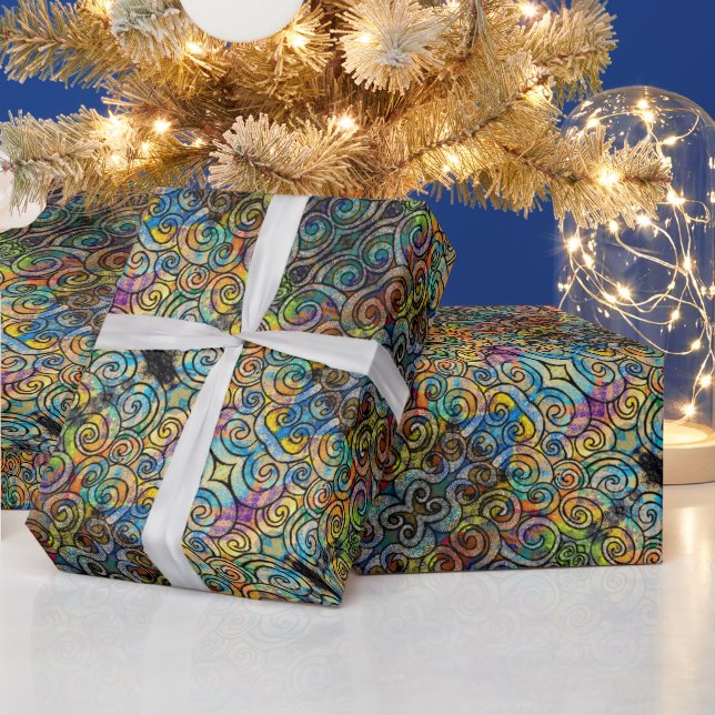 Papel De Presente Papel de enrolamento do cabelo da Medusa (Feriados)