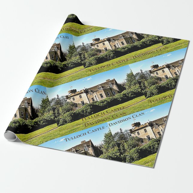 Papel De Presente Papel de enrolamento do Clã Davidson Clan do Caste (Desenrolado)