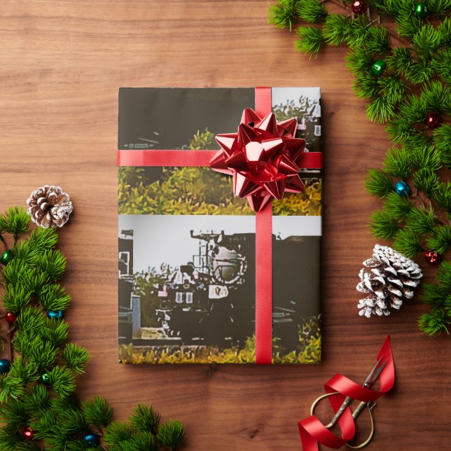 Papel De Presente Papel de enrolamento do comboio nº 4014 (Presente de Natal)