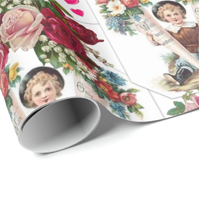 Papel De Presente Papel de enrolamento do dia de as mães (Ponta do rolo)