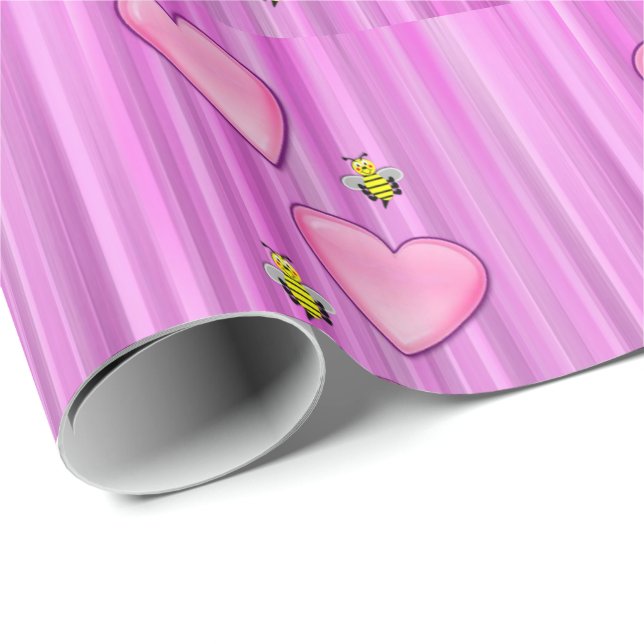 Papel De Presente Papel de enrolamento do dia de os namorados (Ponta do rolo)