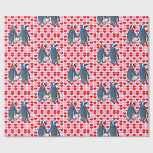 Papel De Presente Papel de enrolamento do dia de os namorados