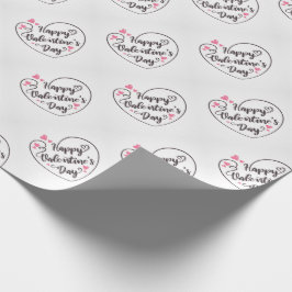 Papel De Presente Papel de enrolamento do feliz dia de os namorados