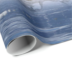 Papel De Presente Papel de enrolamento do Urso Polar