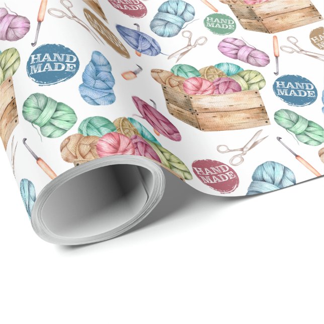 Papel De Presente Papel de enrolamento em crochê (Ponta do rolo)