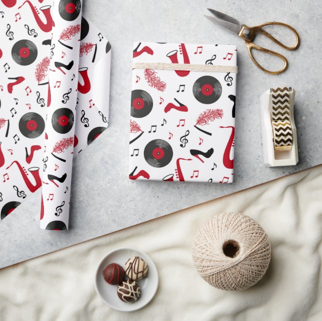 Papel De Presente Papel de enrolamento em deco da arte do 1920 (Artesanato)