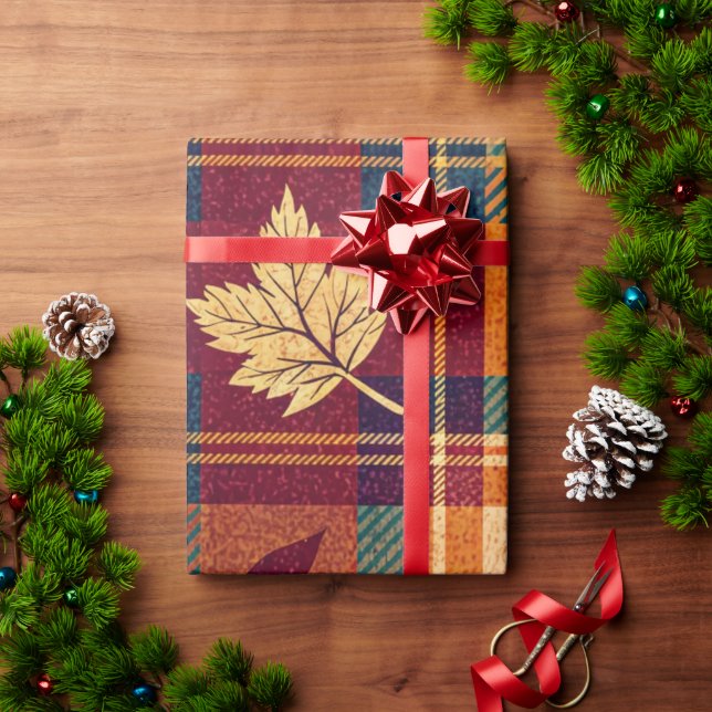 Papel De Presente Papel de enrolamento forçado (Presente de Natal)