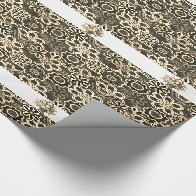 Papel De Presente Papel de enrolamento Girassol (Ponta)