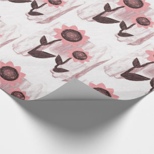 Papel De Presente Papel de enrolamento Girassol