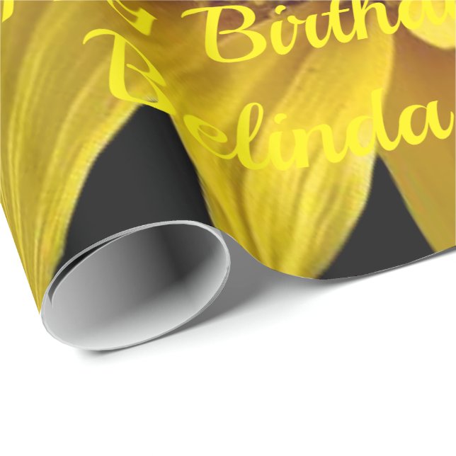 Papel De Presente Papel de enrolamento Girassol (Ponta do rolo)