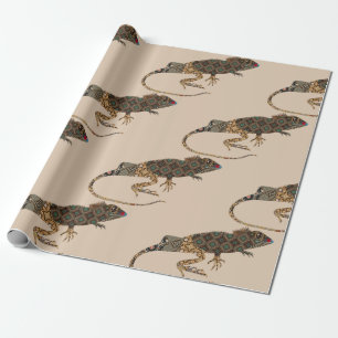 Papel De Presente Papel de enrolamento Lizard