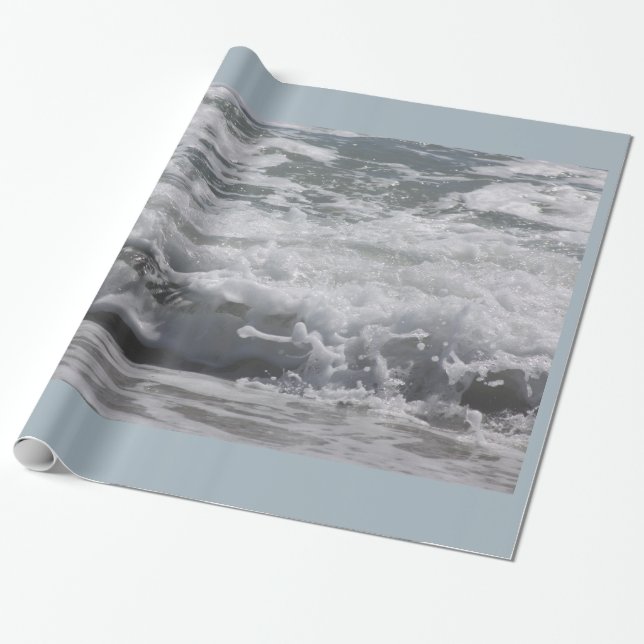 Papel De Presente Papel de enrolamento no oceano Atlântico (Desenrolado)