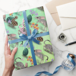 Papel De Presente Papel de enrolamento para páscoas Bilby & Australi